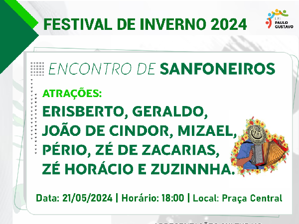 Festival de Inverno (21/05/2024) - Encontro de Sanfoneiros